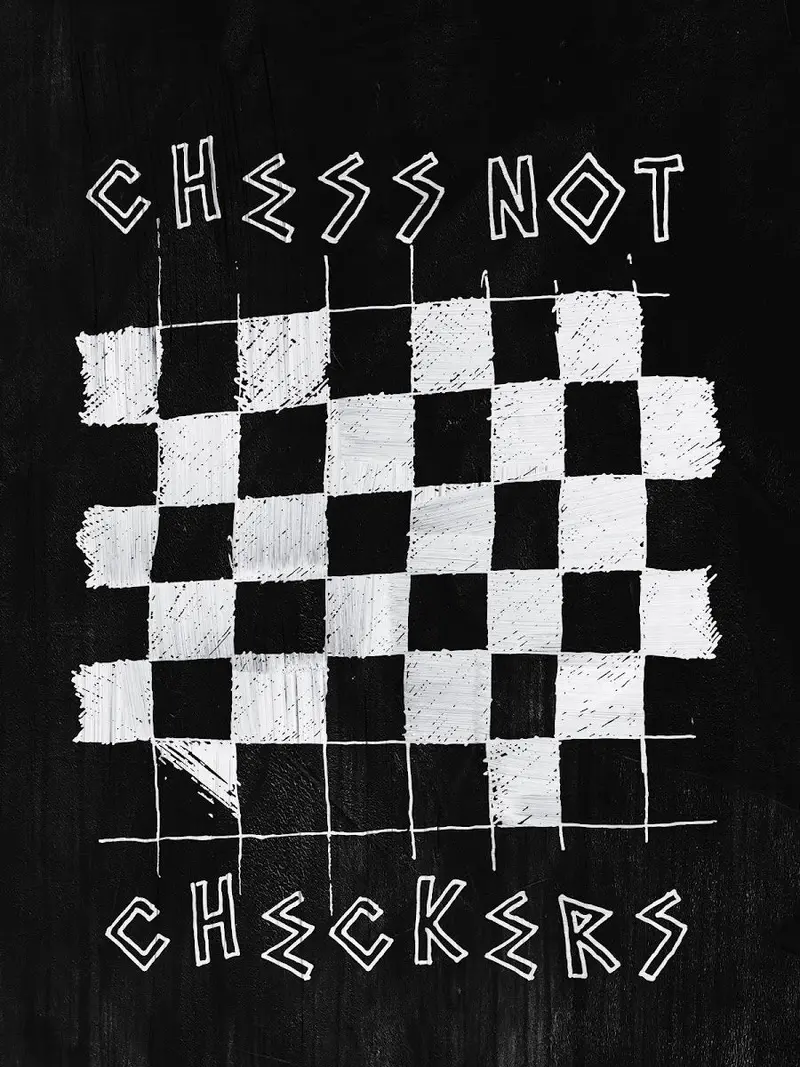 Think Strategically—Chess Mindset Poster 1
