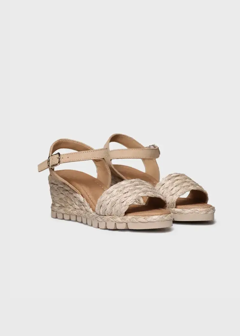Toni Pons Calma Braided Wedge Sandal – Natural Jute Design 1