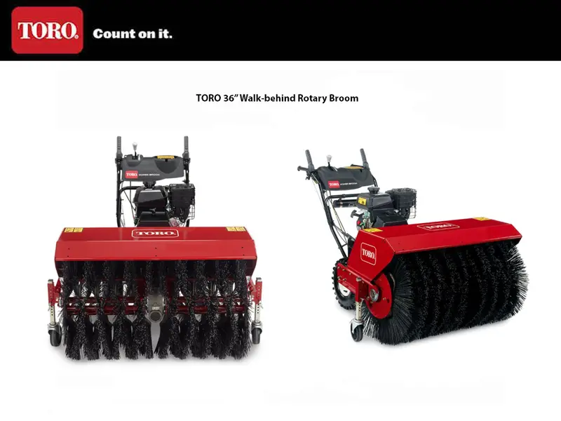 Toro 36-Inch Walk-Behind Rotary Broom 1