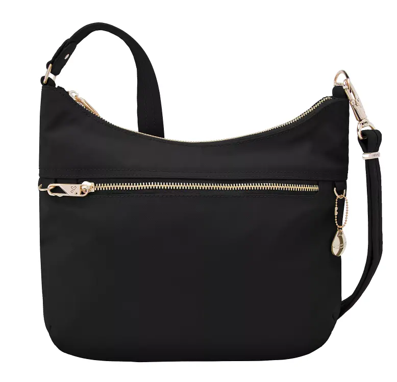 Travelon Anti-Theft Tailored Hobo Bag – Women'S Secure Black Crossbody Style 1