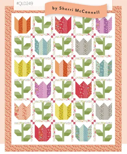 Tulip & Vine Botanical Quilt Pattern 1