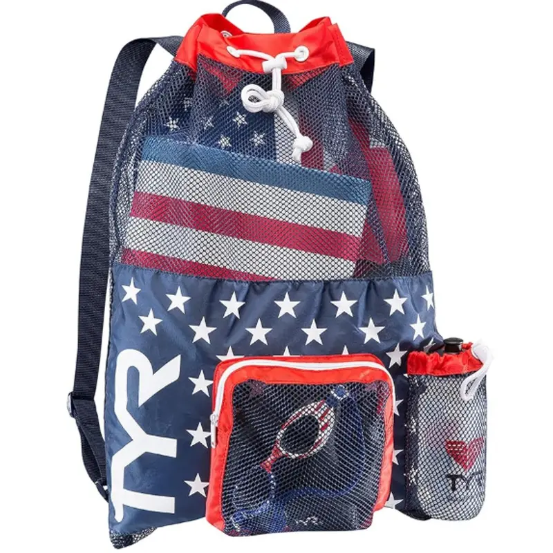 Tyr 40L Big Mesh Mummy Backpack – Red/White/Blue (Model Lbmmb3642) 1