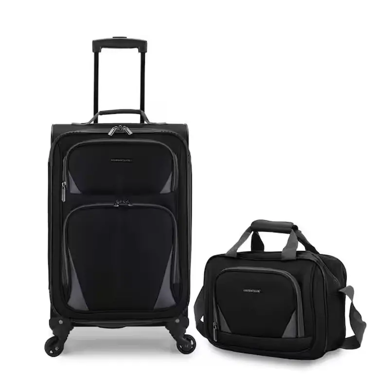 U.S. Traveler Forza Lightweight 2-Piece Luggage Set – Carry-On Spinner + Tote 1