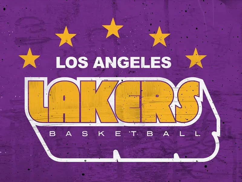 Vintage Los Angeles Lakers Stars Design 1