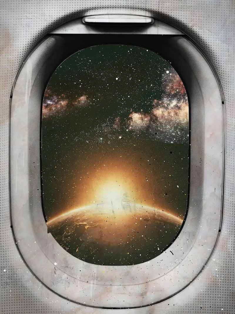 Window Seat Sunrise Calm Motivation Poster 1