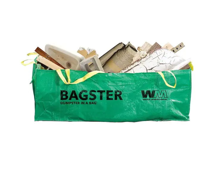 Wm Bagster Heavy-Duty Disposable Dumpster Bag – 8' X 4' X 2.5', 3 Cubic Yards 1