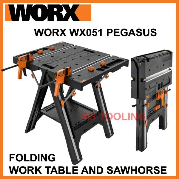 Worx Wx051 Pegasus Multi-Function Adjustable Work Table – Modular Workshop Solution 1