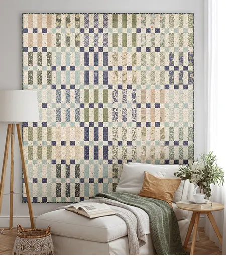 Woven Quilt: Textured Patchwork Sewing Pattern 1