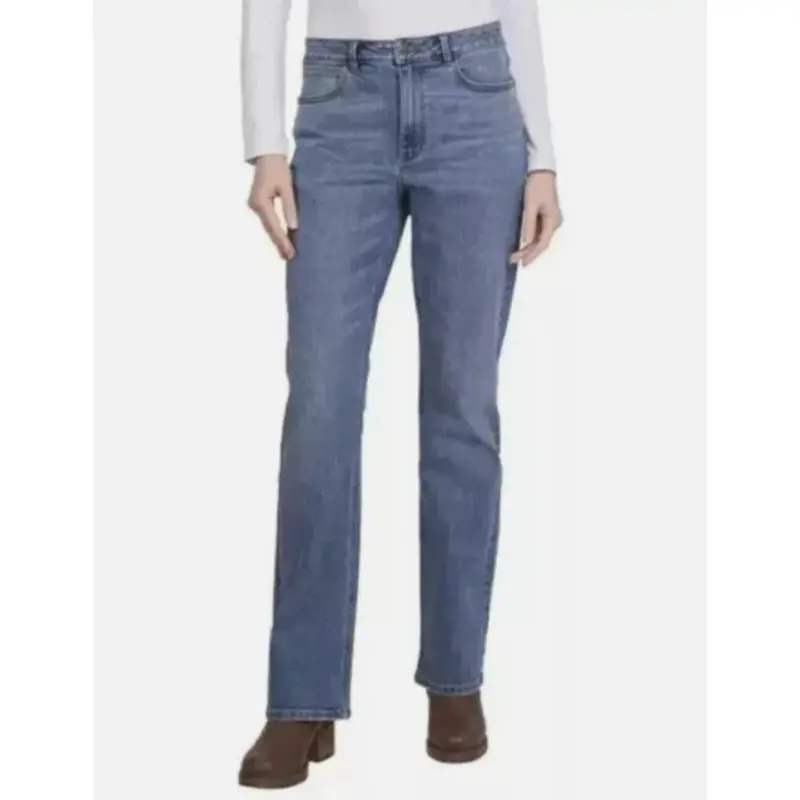 Wrangler Women’S High-Rise Bootcut Jeans – Blue, Size 8/29, 32" Inseam 1