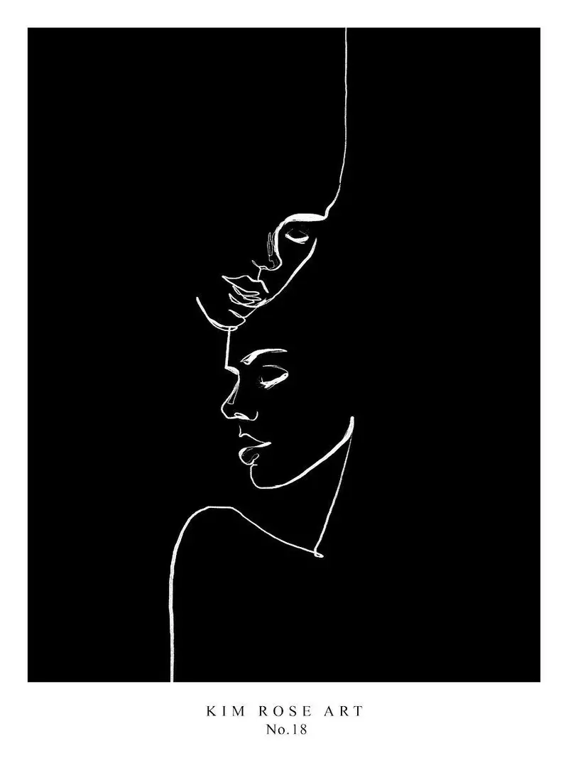 Yin And Yang Black Monochrome Design 1