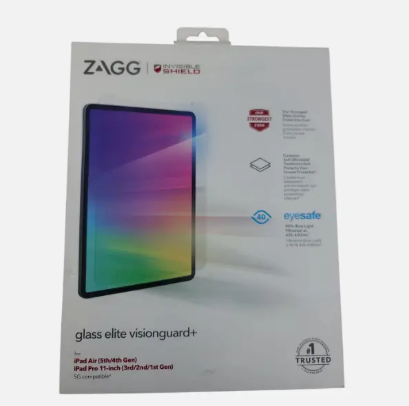 Zagg Glass Elite Screen Protector – Fits 11-Inch Ipad Pro (1St–3Rd Gen), Ipad Air (4Th–5Th Gen) 1
