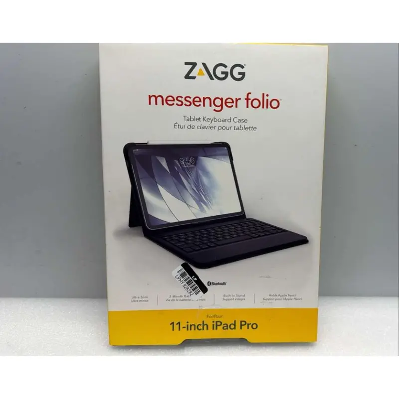 Zagg Messenger Folio Case For Ipad Pro 11-Inch – Slim Protective Cover With Stand, Black (Upc 848467078060) 1