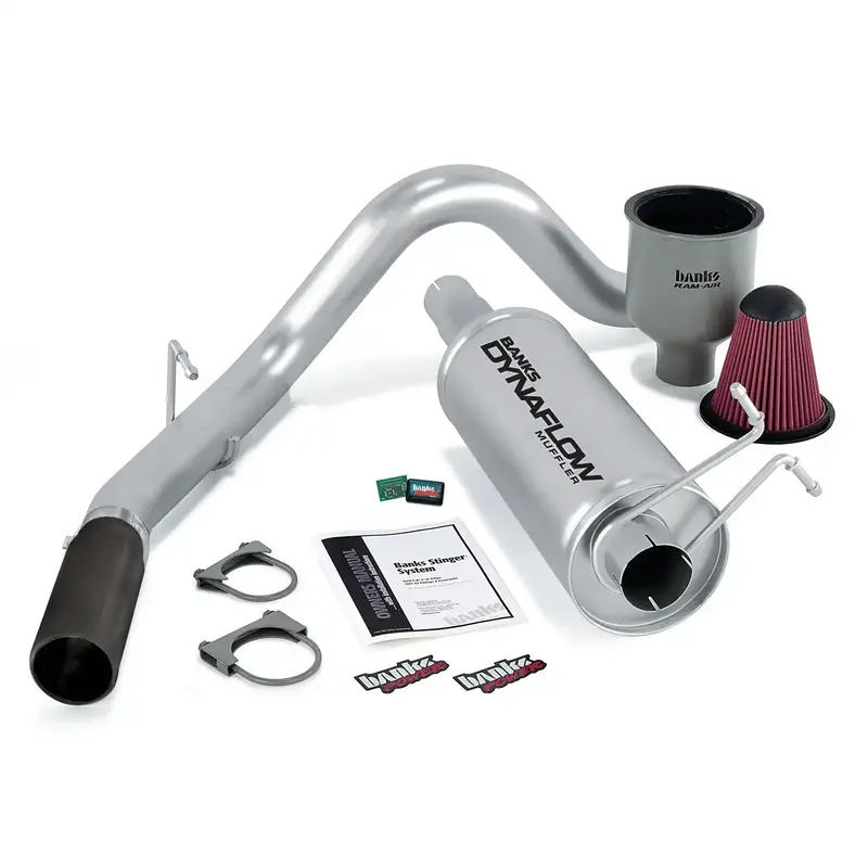 Banks Power 49405-B Tuning Package – Exhaust, Intake & Programmer Combo For Diesel/Gas Engines 1