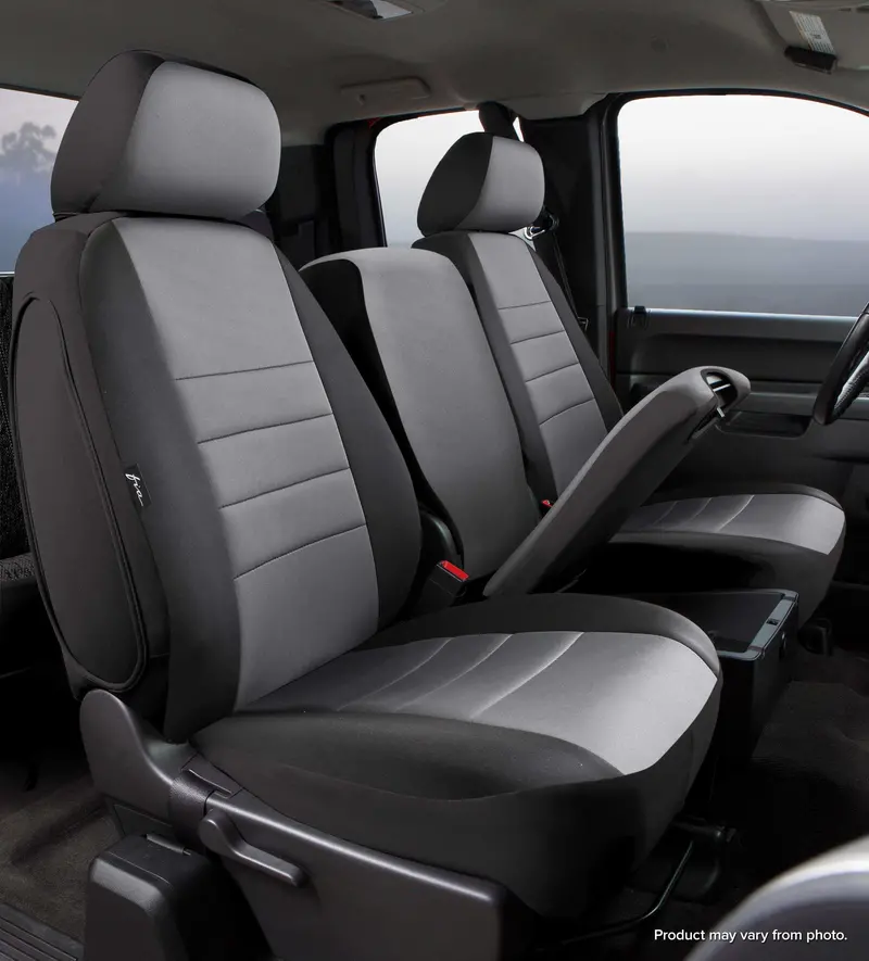 Fia Np90 Series Neoprene Front Seat Covers – Custom Fit, Black/Gray Center Panel (Model #Np97-33) 1