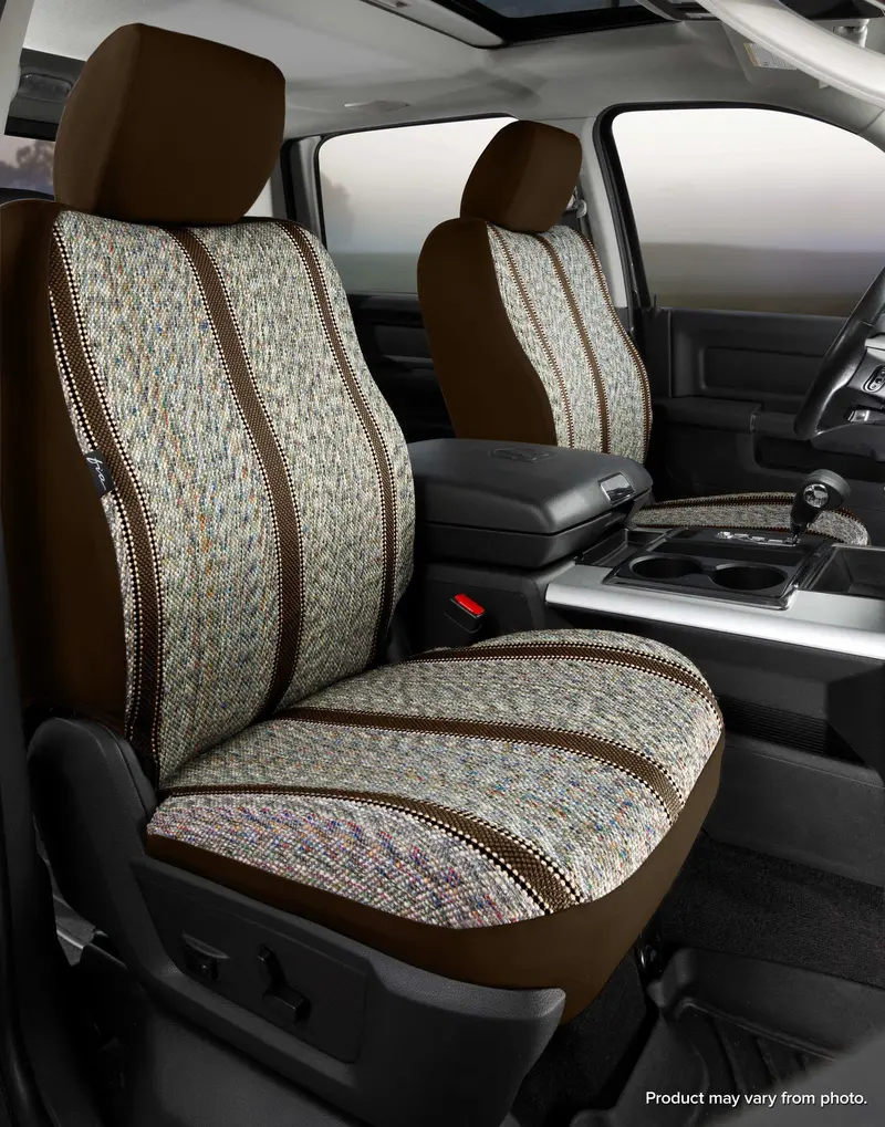Fia Tr47-27 Brown Saddleblanket Custom-Fit Front Seat Covers For Jeep Wrangler 1