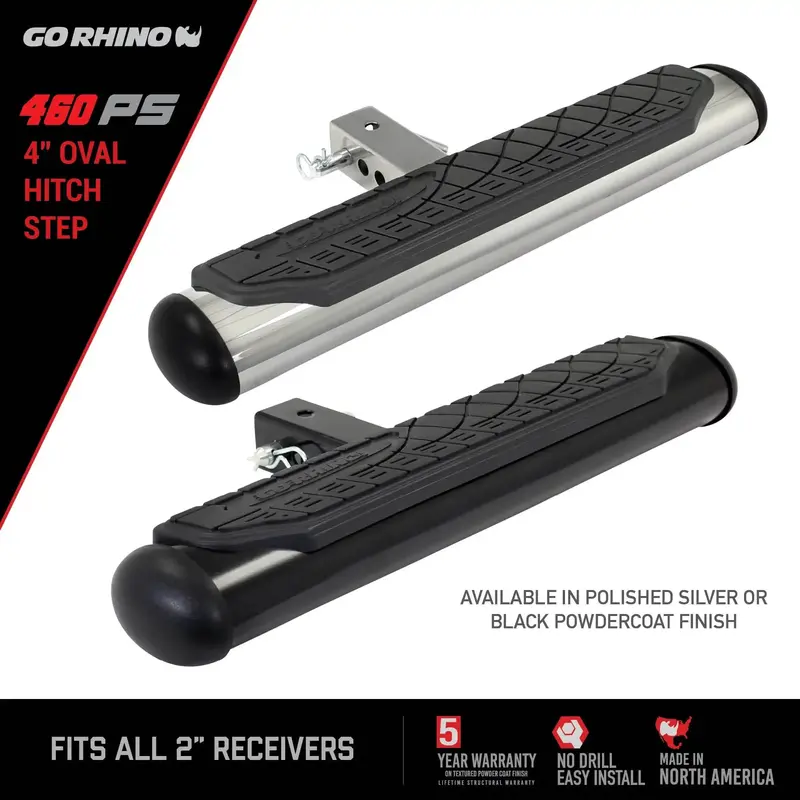 Go Rhino 460Ps Receiver-Mounted Step For Easy Vehicle Entry And Exit 1