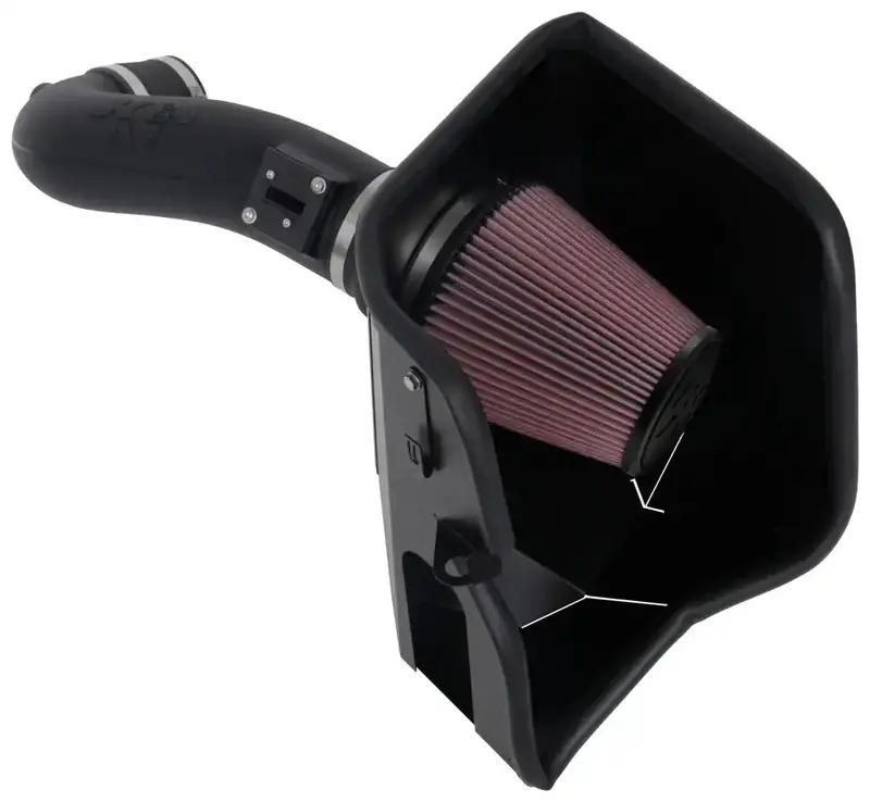 K&N Cold Air Intake Performance Kit – Engine Upgrade For Improved Airflow (Model 63-3110) 1