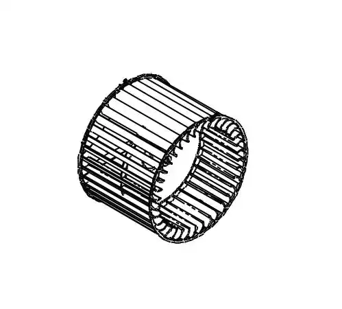 Plastic Blower Wheel Assembly For Hvac Or Industrial Fans 1