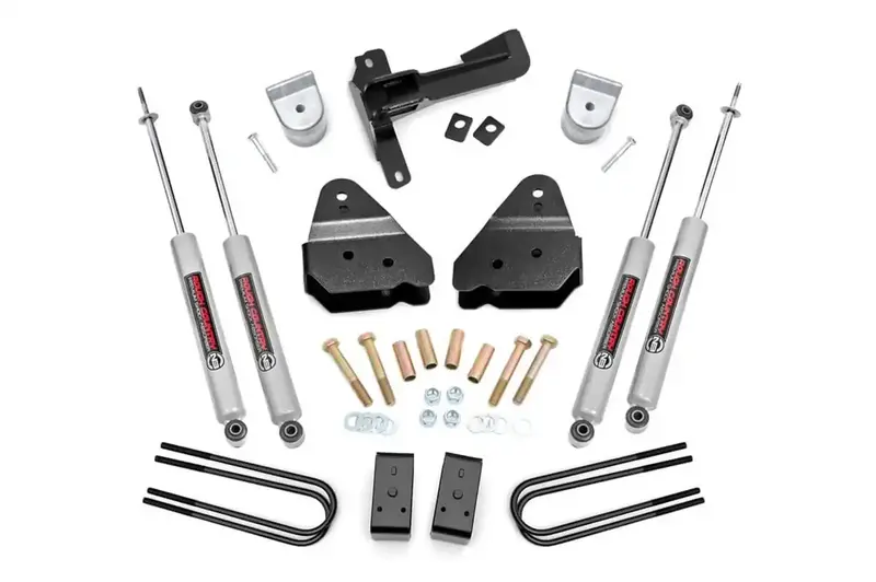 Rough Country 3-Inch Suspension Lift Kit With Performance Shocks 1