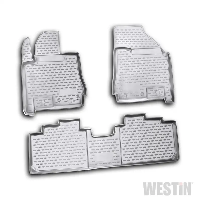 Westin 74-05-31007 Profile All-Weather Floor Liners – 3-Piece Set (Front & Rear), Black 1